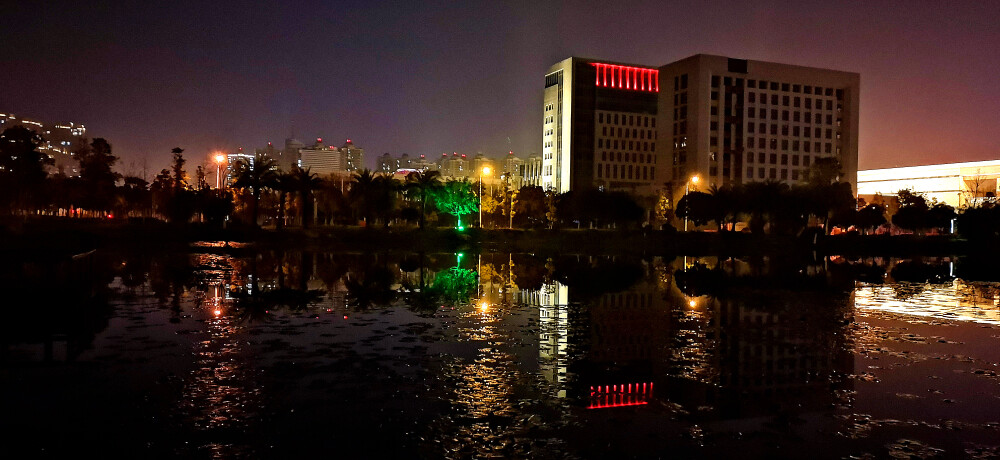 吉安視覺：城南桂竹園夜景 夜色迷人