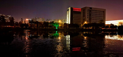 吉安视觉：城南桂竹园夜景 夜色迷人