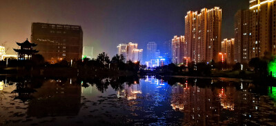 吉安视觉：城南桂竹园夜景 夜色迷人