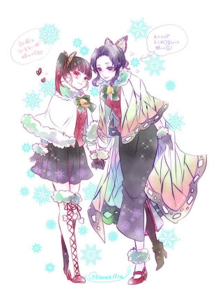 蝶屋姐妹 蝴蝶香奈惠 蝴蝶忍栗花落香奈乎 神崎葵 三小只（别叫什么忘记了）