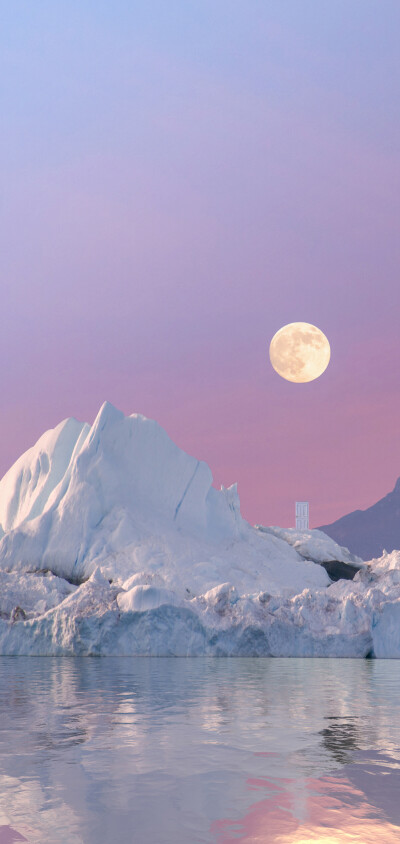 风景壁纸 月亮壁纸 雪山壁纸