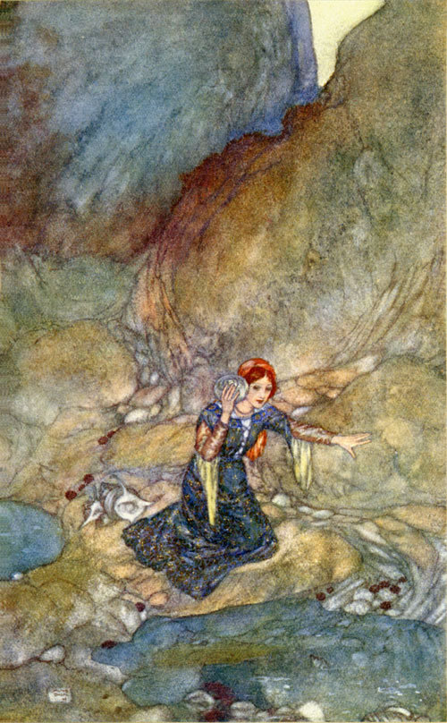 “凡是过往，皆为序章。” ——《暴风雨》莎士比亚埃德蒙·杜拉克（Edmund Dulac）为莎士比亚著作《暴风雨》绘制的插画。《暴风雨》公认为莎士比亚生前最后一部完整的戏剧杰作。全剧充满了静谧氛围与玄妙幻想，如一部瑰丽的史诗。