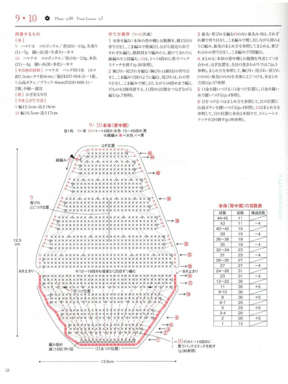 钩针动物口金包