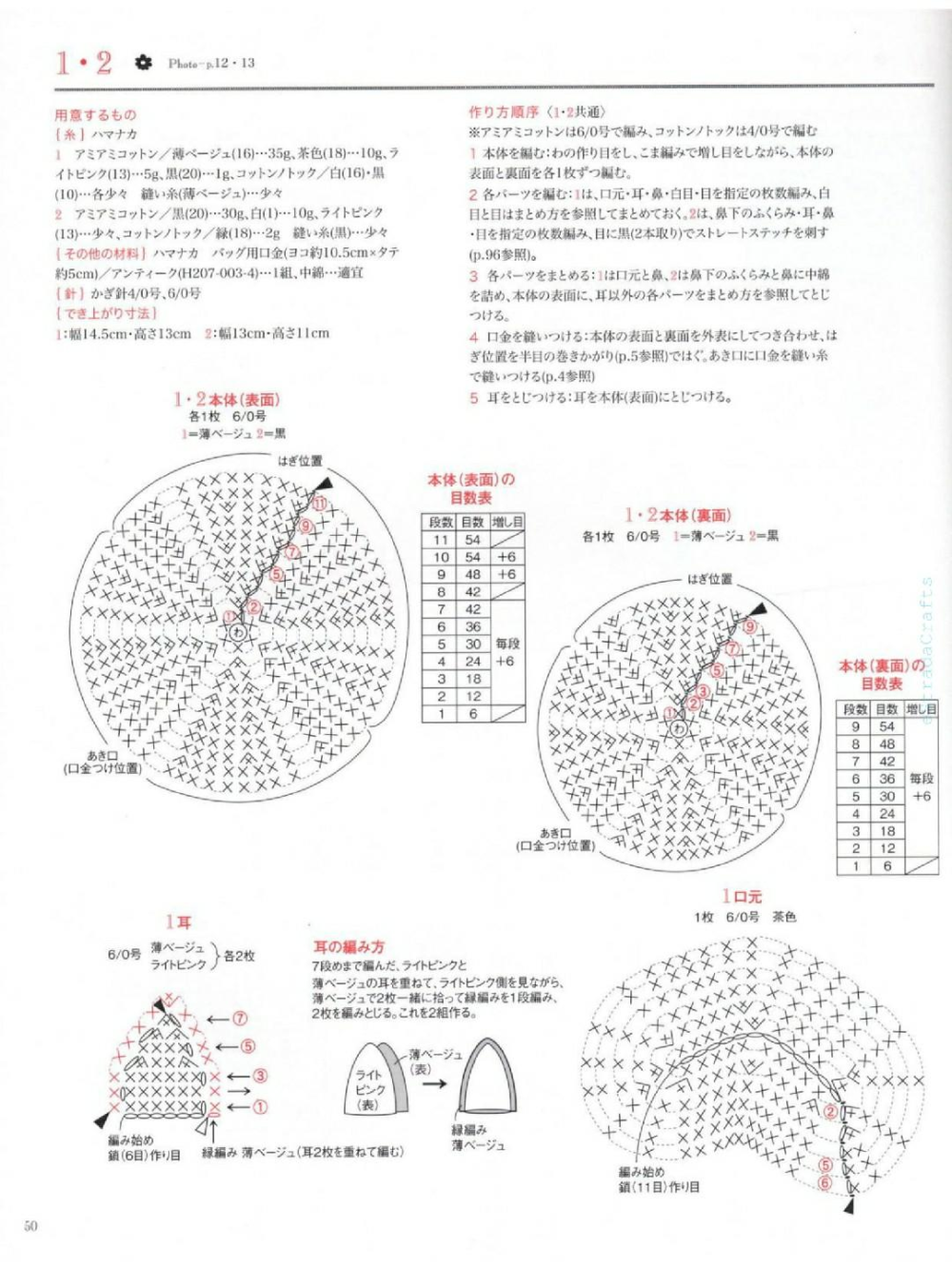 钩针动物口金包