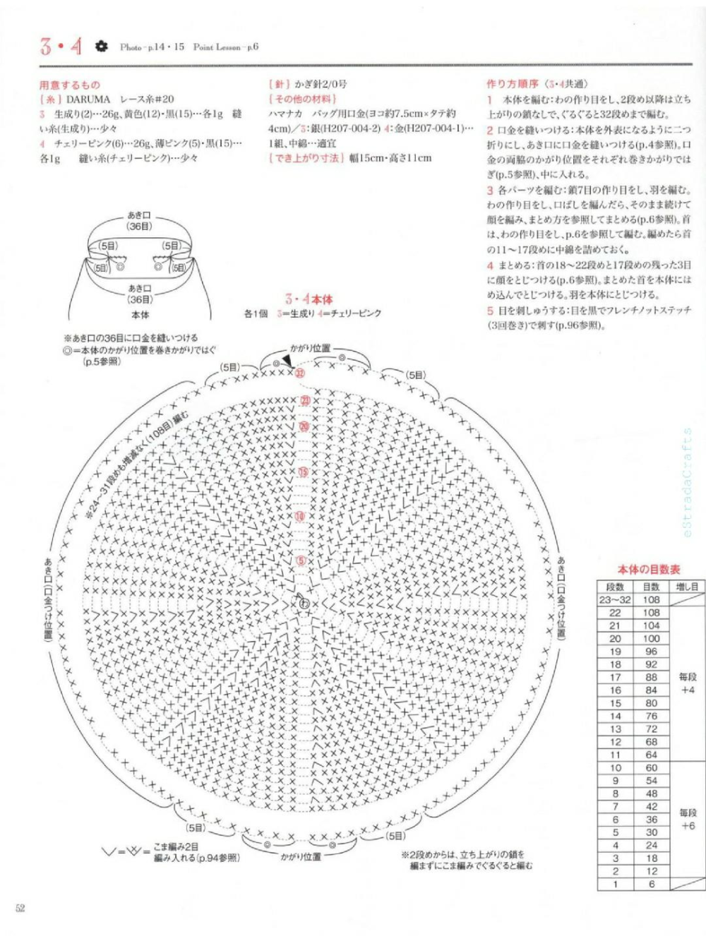 钩针动物口金包