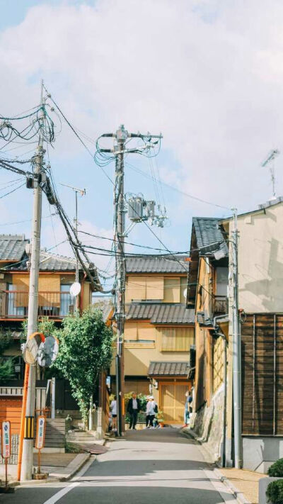 街道 房屋 风景 壁纸