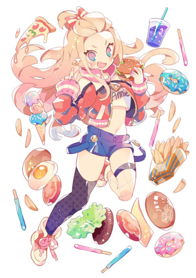 插画，动漫，可爱