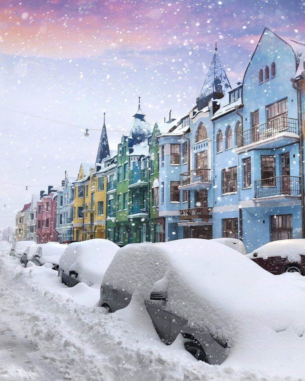 雪景，芬兰