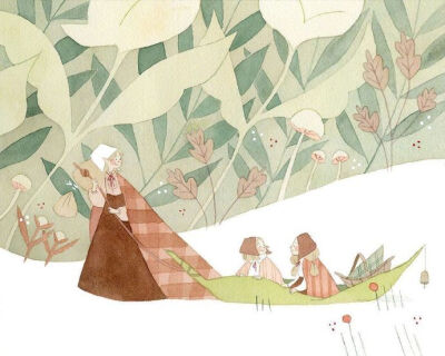 配色敲温柔的一个画师：Vanessa Gillings