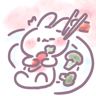 兔子头像，可爱 作者微博：安心队长