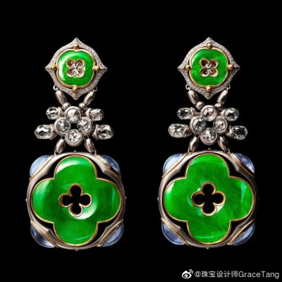 翡翠 耳坠