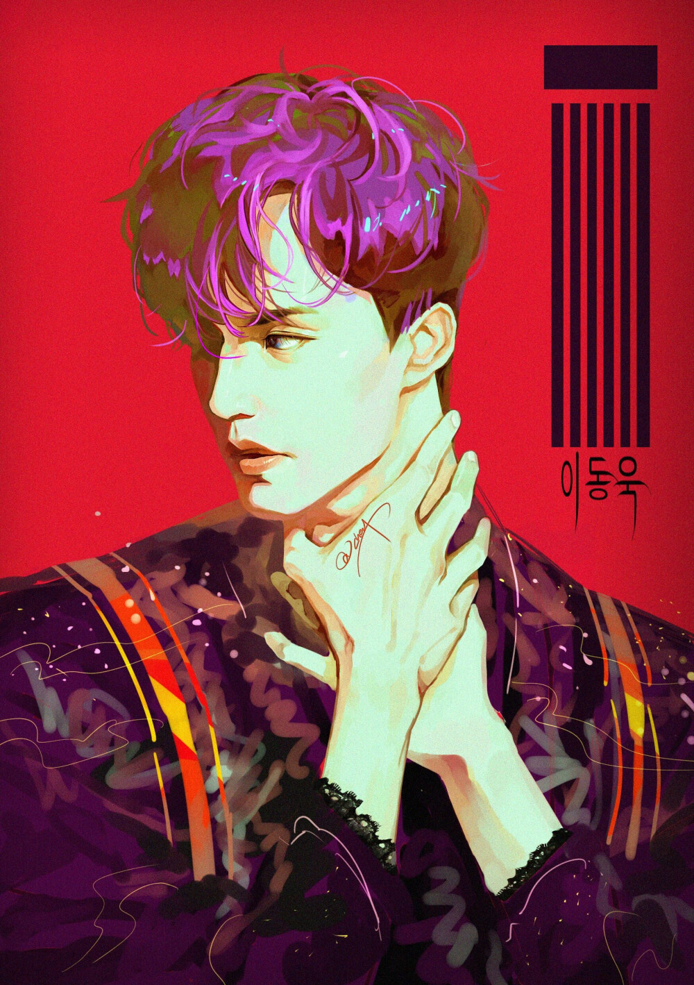 李栋旭手绘饭绘漫画