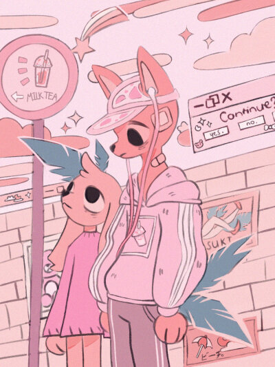 粉红色
画师：rolpink