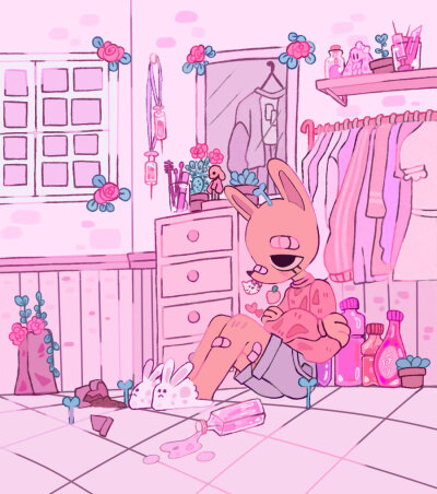 粉红色
画师：rolpink