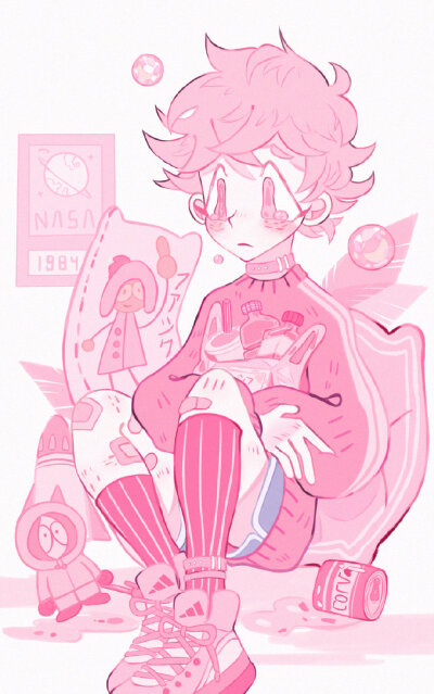 粉红色
画师：rolpink