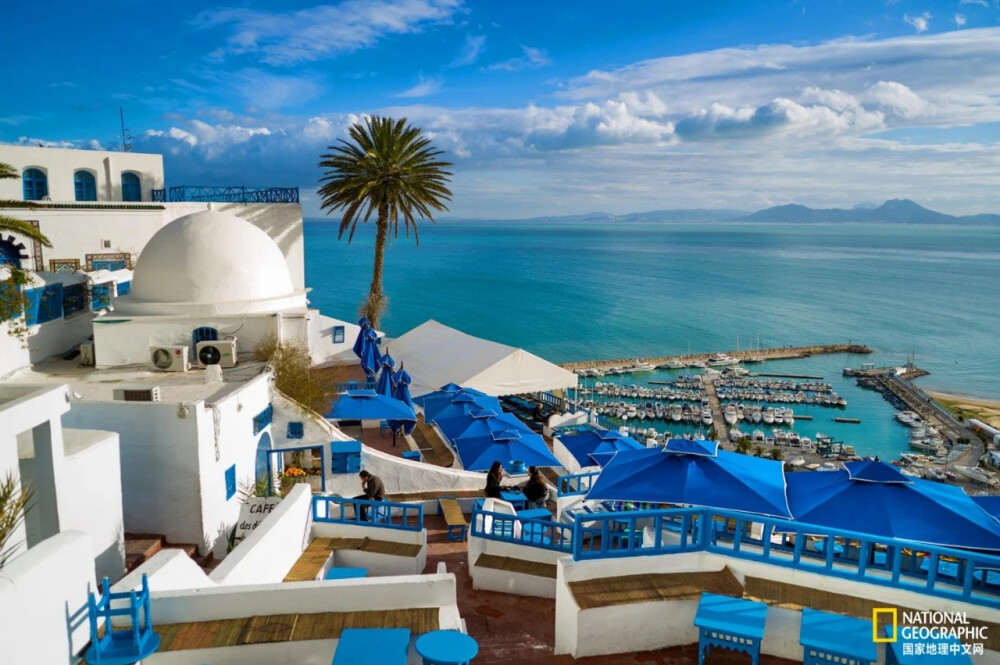 地中海沿岸突尼斯，号称“世界最浪漫小镇”sidi bou said