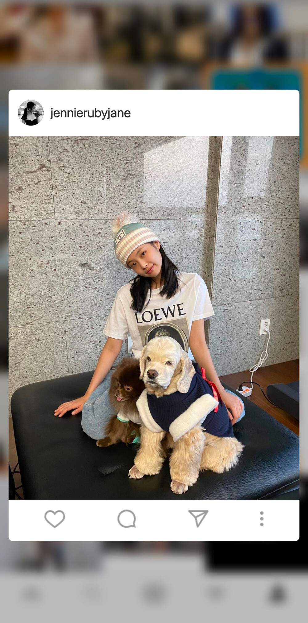 blackpink人间香奈儿 金智妮ins 壁纸图片