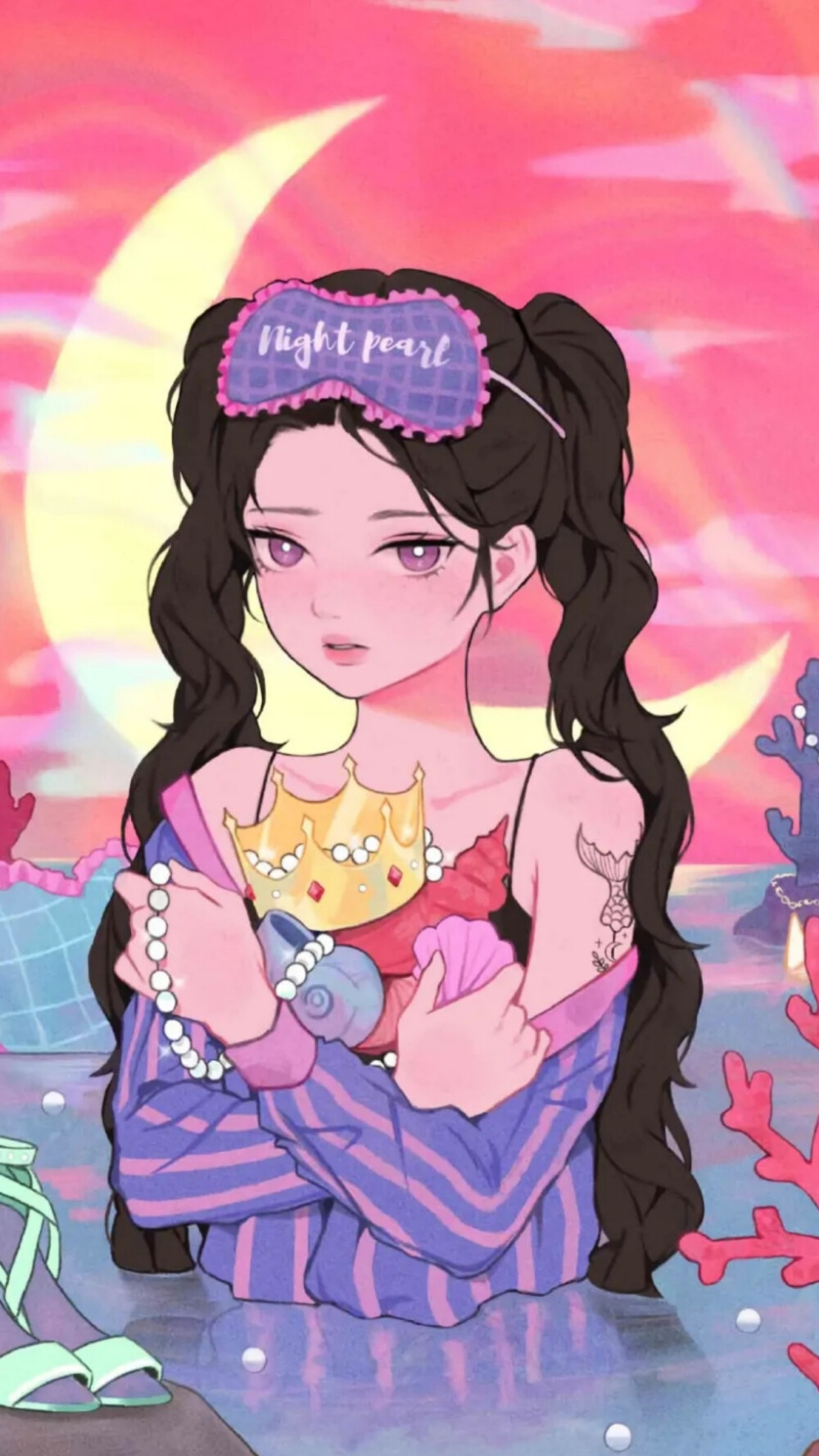 壁纸(动漫，少女：插画)