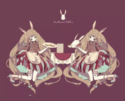 暗黑系画风少女