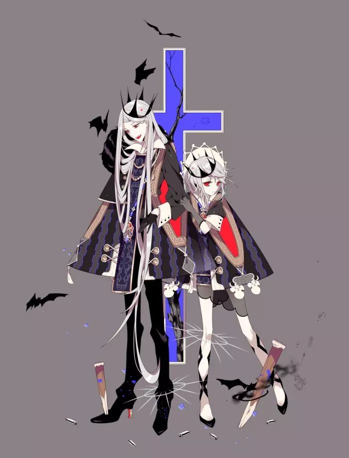 暗黑系画风少女