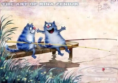 动漫卡通蓝猫-艺术家Irina Zenyuk