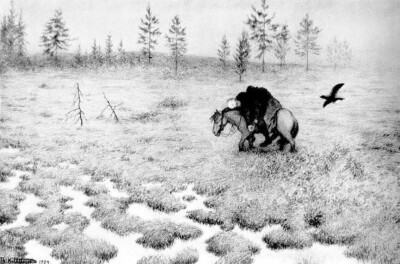 黑死病，1900年（挪威画家Theodor Severin Kittelsen作品）