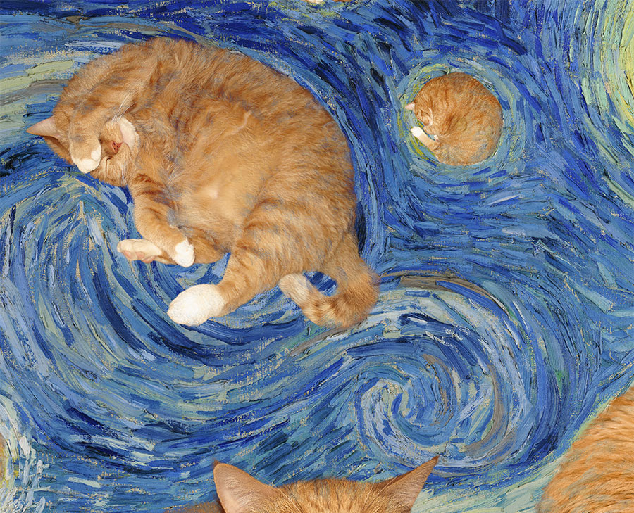 Vincent van Gogh, The Furry Night, detail