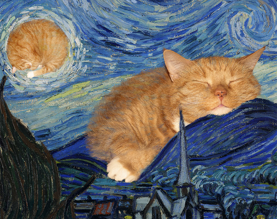 Vincent van Gogh, The Furry Night, detail