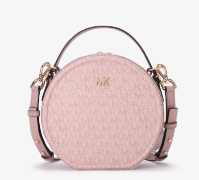 MK Delaney 2020新款中号花单肩斜挎手提包女包 芭蕾粉/藕粉色 MICHAEL KORS