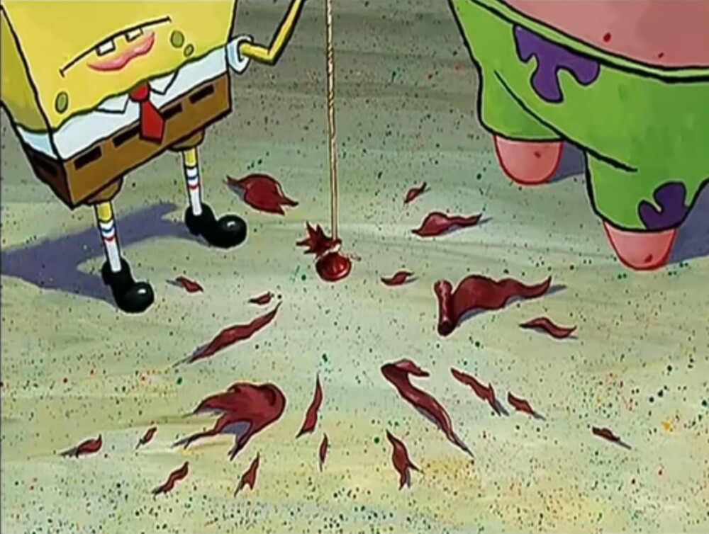 海绵宝宝的可爱特写