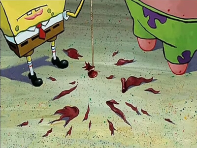 海绵宝宝的可爱特写