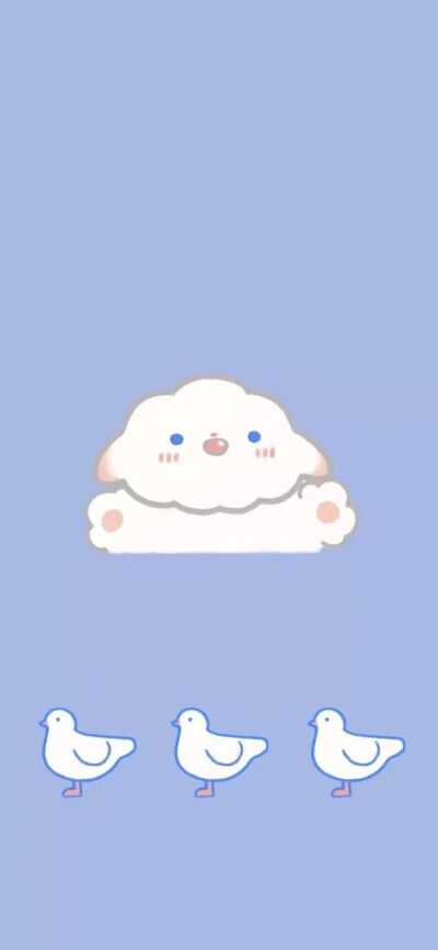 qq 简洁模式蓝色壁纸