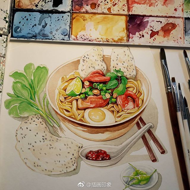 食物手绘插画~【插画师：L Ê R I N】