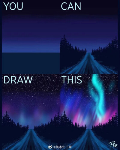 绘画 天空 星空