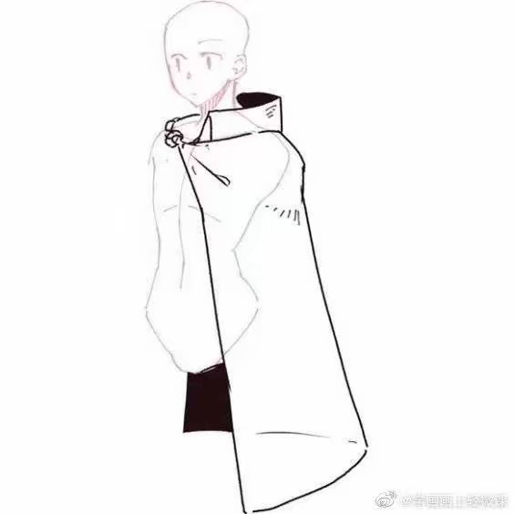 斗篷 衣服 绘画