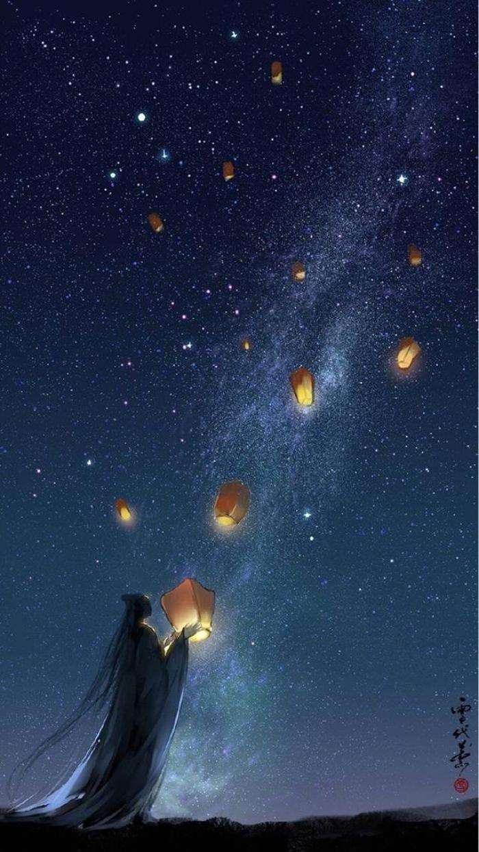 星空与古风少年系列