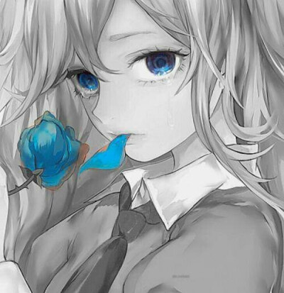 蓝紫渐变眼眸 女