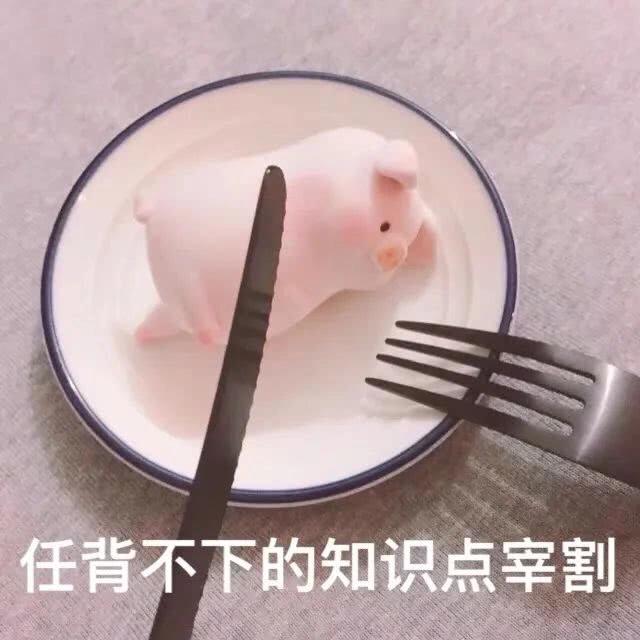 表情包 | 背书不易，猪猪自闭
