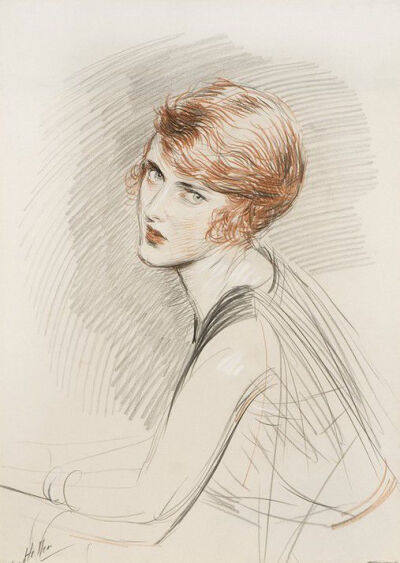 Paul César Helleu（1859年12月17日 - 1927年3月23日）是一位法国油画家，粉彩画家，铜版画设计师，以其众多美丽的社会女性画像而闻名。 他所创作的肖像人物，女性多为巴黎当红名妓利亚纳·德·朴质（Liana de Puzhi）…