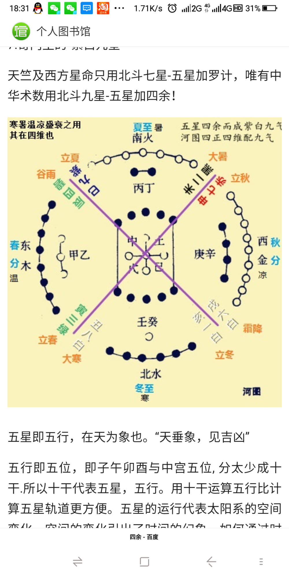 璇玑玉衡 七政四余