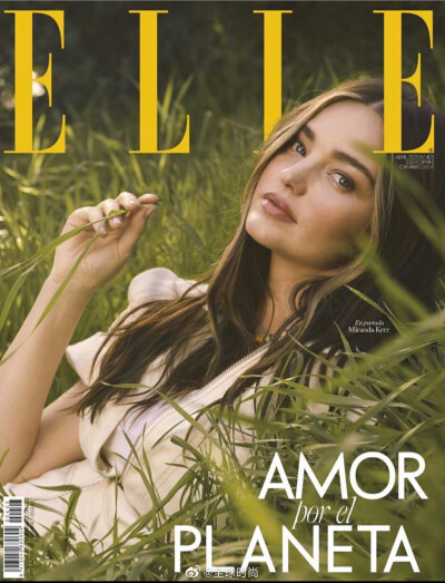 #Miranda Kerr# &amp;《ELLE》Spain 四月刊，生了三胎后的可儿依旧甜美如少女～