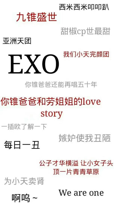 文字图/EXO