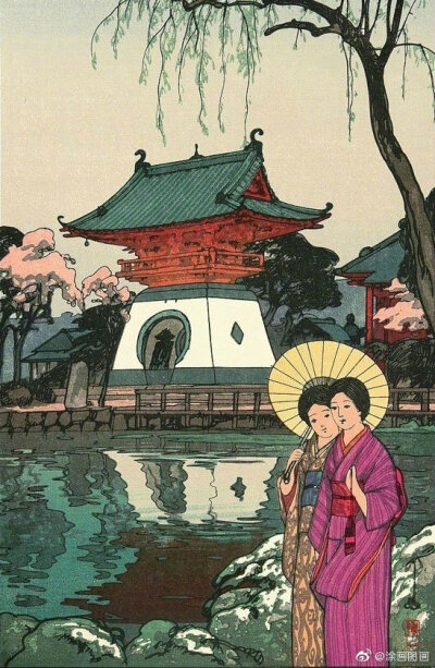 日本版画大师 Hiroshi Yoshida ​​​​