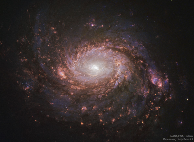 M77：具有活动中心的旋涡星系
影像来源及版权：Hubble，NASA，ESA：处理者和许可方：JudySchmidt
