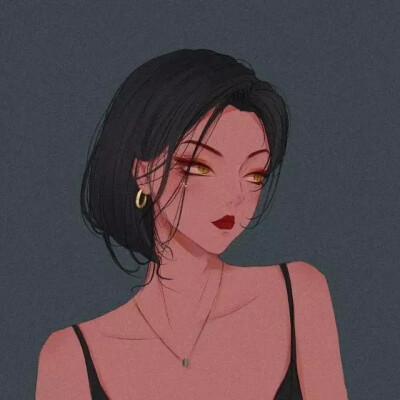 渣女，恶女头像
插画师两把蒜