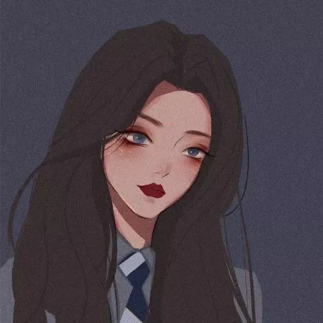 渣女，恶女头像
插画师两把蒜