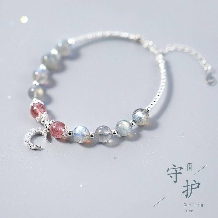 星星月亮闺蜜手链，19，pdd，小慧纯银饰品