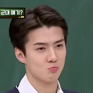 exo表情包自截 吴世勋 kai 伯贤 认识的