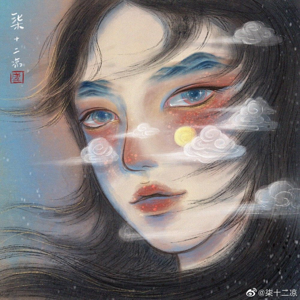 动漫头像 黑夜白昼
微博/画师ID：柒十二凉
[＃二转注明出处＃]