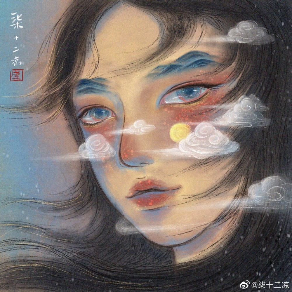 动漫头像 黑夜白昼
微博/画师ID：柒十二凉
[＃二转注明出处＃]